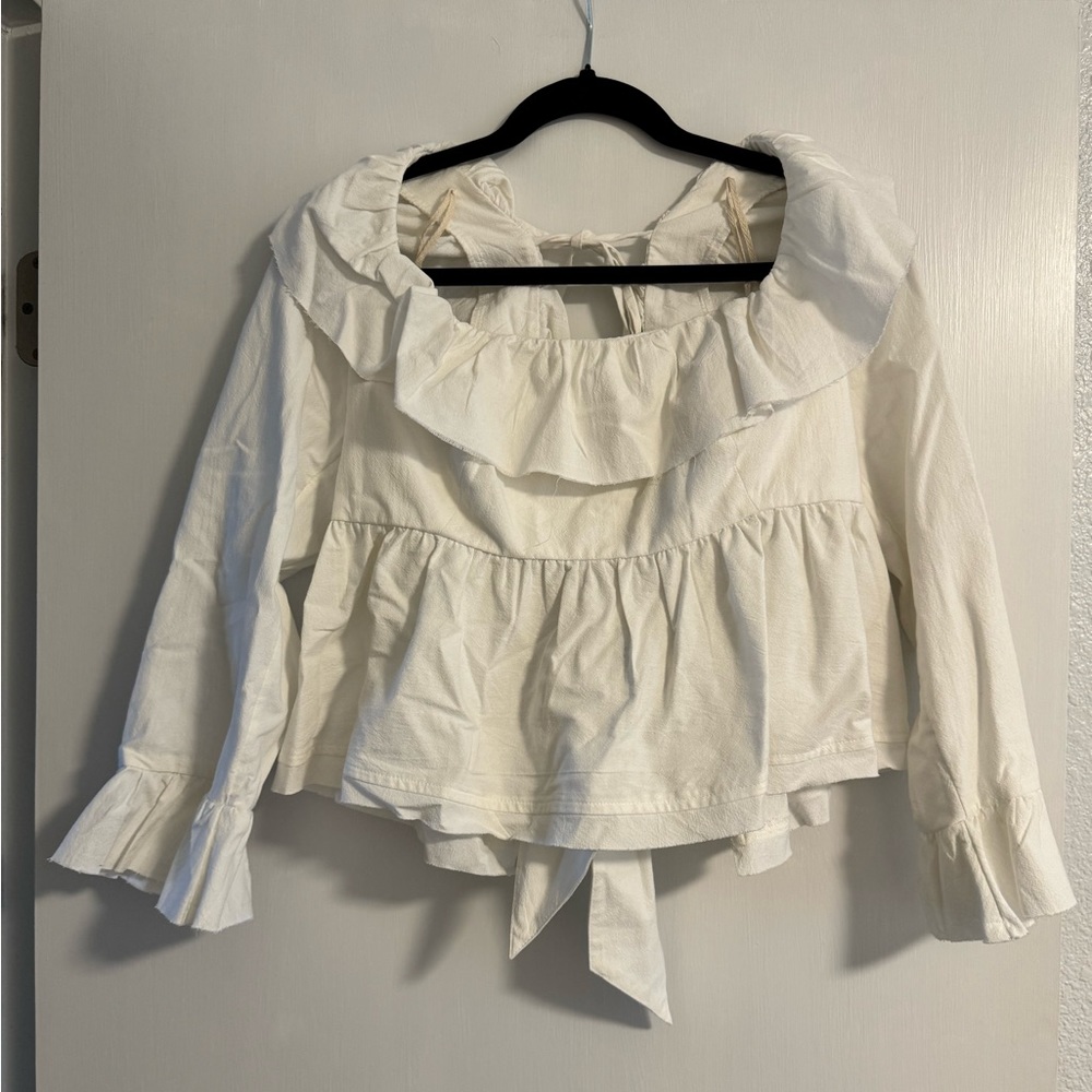 Free People Ruffle Blouse - Picture 2 of 7